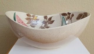 Vintage Mid - Century Red Wing Pottery Tampico 12 " X 9 1/2 " X 4 " Serving Bowl