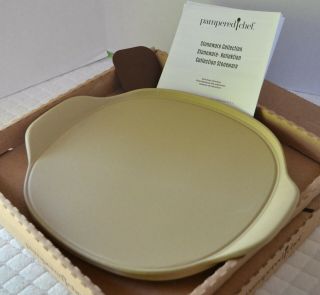 Pampered Chef Stoneware Personal Pizza Stone - Unglazed - Oven/broil/micro