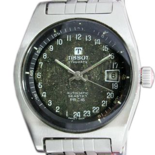 Vintage Tissot Visodate Seastar Pr516 Automatic 24hr Tropical Dial Watch & Band