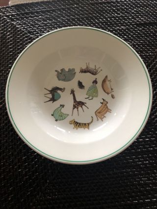 Arabia Finland Animal Parade Childs Plate And Bowl Set