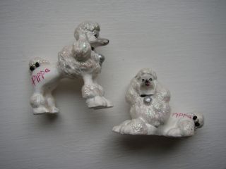 Palitoy Pippa/dawn Doll Ooak White Poodles X 2 In