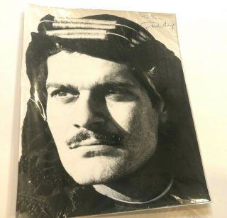 Omar Sharif Signed And Inscribed 8 X 10 B/w Photo,  Lawrence Of Arabia