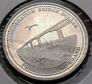 1997 Summerside Prince Edward Island $1 Trade Dollar - Confederation Bridge