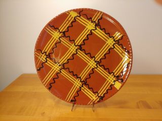 Vintage Rowe Pottery Handmade Redware Dinner Plate Museum Of American Folk Art