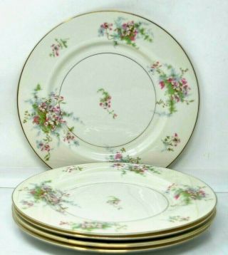 Theodore Haviland York Apple Blossom Dinner Plates Set Of 5