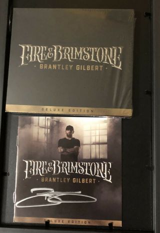 Brantley Gilbert Fire And Brimstone Signed Cd Autographed Authentic Deluxe
