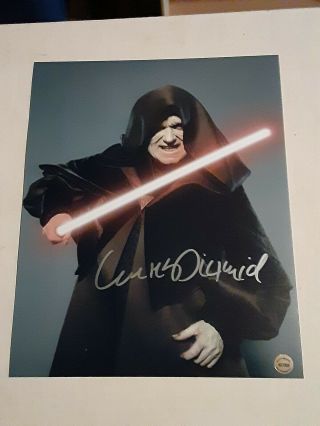 Ian Mcdiarmid Darth Sidious Star Wars Autograph 8x10 W/coa