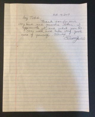 Elliot Gould Hand Written & Autographed Letter - Mash