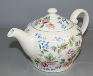 Laura Ashley Hazelbury Ceramic Teapot with Lid Floral Design Chintz (GS E5) 3