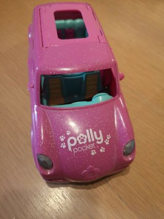 Polly Pocket Pink Limo Limousine Car Vehicle Only Mattel 2008