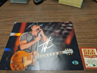 Tim Mcgraw Color 8x10 Autographed Photo With