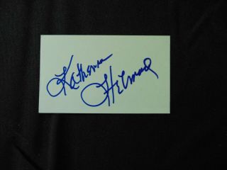 " Who’s The Boss " Katherine Helmond Hand Signed 3x5 Card Autograph World
