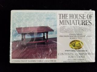 1:12 Dollhouse Miniature House Of Miniatures Tavern Table 40070 Box