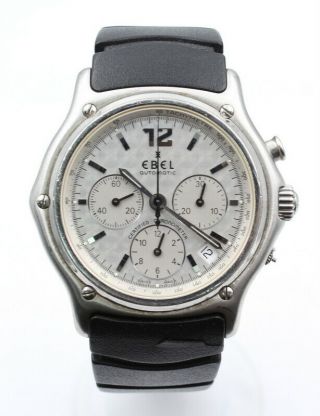 Ebel 1911 Automatic S/s Chrono 40mm Wrist Watch W/ Box & Papers,  - 101581 - 4