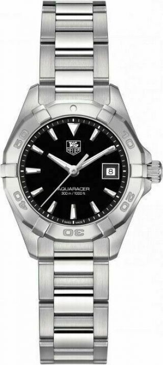 Tag Heuer Aquaracer Ladies Black Dial Swiss 27mm Quartz Watch Way1410.  Ba0920