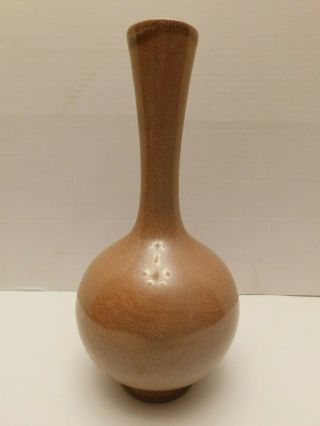 Red Wing Pottery Mid Century Modern Vase Speckled Brown 1557 10 1/4 "