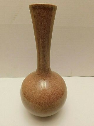 Red Wing Pottery Mid Century Modern Vase Speckled Brown 1557 10 1/4 