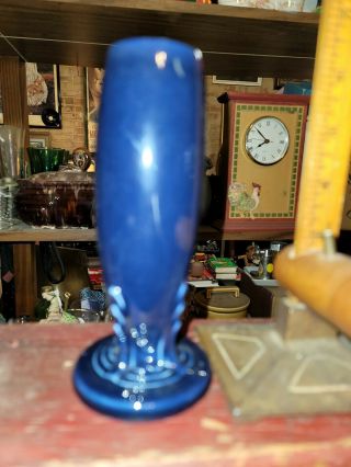 Vintage Fiesta Fiestaware Cobalt Blue Bud Vase Flower Vase 6” Homer Laughlin