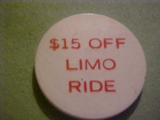 CLUB 21 2009 TRANSIT TOKEN $15 OFF LIMO RIDE 32 MM Pw RED LETTERS S - 3 2