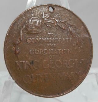 1911 King George V & Queen Mary To Commemorate Coronation of Medal C1525 2