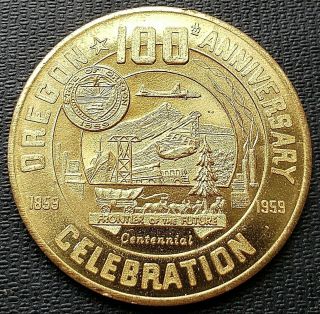 1959 Canby Oregon Good For 50 Cents Trade Token - 100th Anniversary