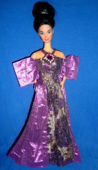 1985 Rockers Dana Barbie Doll Dressed In A Stunning Beaded Evening Gown Dress
