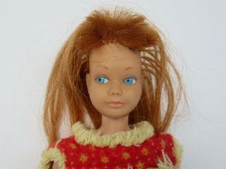 Vintage 1963 Skipper Mattel Barbie Doll w/ Red Hair & Blue Eyes 2