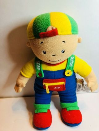 Caillou " Teach Me To Dress " Large 20 " Plush Doll Cookie Jar & Caillou Editions