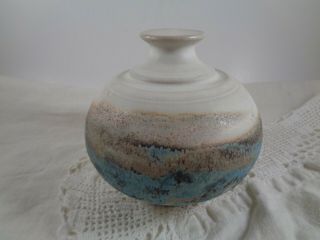 Charles Focht Tucson Studio Art Pottery Weed Pot Vase