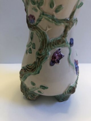 Vintage Clarice Cliff Newport Pottery Ceramic Urn Pitcher Garden Vase England 6” 2