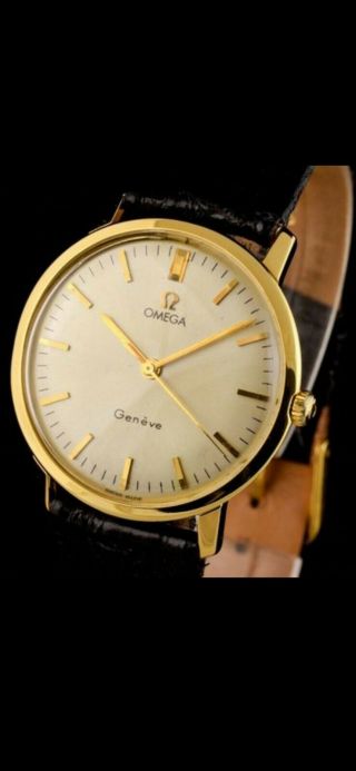 Omega Vintage 18k Gold Watch Caliber 601
