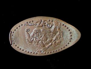 Toledo Zoo Orangutan Elongated Flattened Penny Cent Souvenir Coin