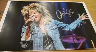 The Tina Turner Musical Signed Broadway Poster Adrienne Warren Denim Close