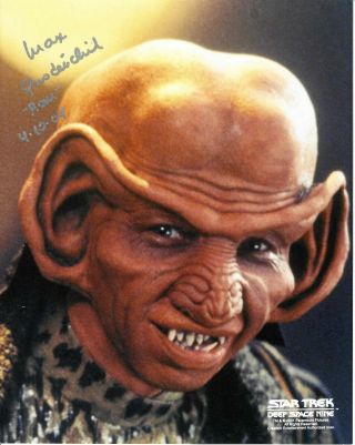 Max Grodenchik Signed & Inscribed Star Trek Deep Space Nine Rom 8x10 Photo 2