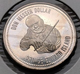 1999 Summerside Prince Edward Island $1 Trade Dollar - Don Messer Dollar