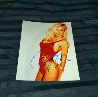 Pamela Pam Anderson Signed 8x10 Authentic Autograph Photo Baywatch