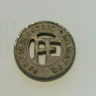 Los Angeles Ca 1943 Transit Token 450h Pacific Electric Railway Co