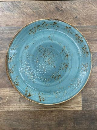 Steelite Craft England Plates 12 " Aqua Blue Dinner Plate (s),  12 "