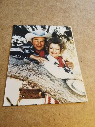 Roy Rogers And Dale Evans Signed Autograph 8 By 10 Photo