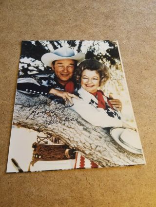 ROY ROGERS AND DALE EVANS SIGNED AUTOGRAPH 8 BY 10 PHOTO 2