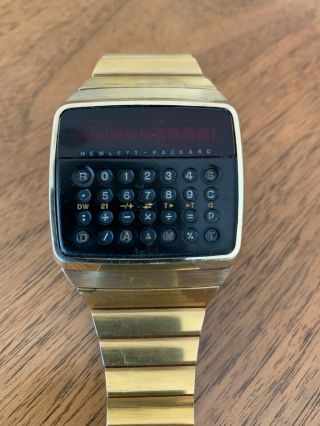 Vintage Hewlett Packard HP - 01 LED Calculator Digital Watch 1977 - 2