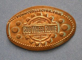Manitou & Pikes Peak Cog Wheel Route Elongated Penny Co Usa Cent Souvenir Coin