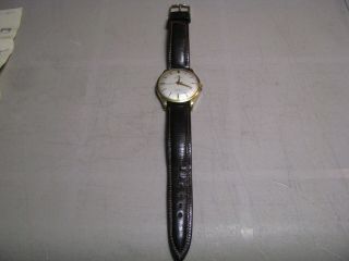 Vintage Bucherer 21 jewels Automatic 18K Solid Gold Men ' s Watch 2