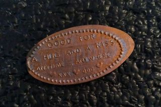Good For A Hug & Kiss Anytime Anywhere Elongated Pressed Penny [stock 1]