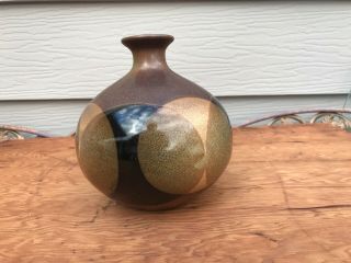 Vitnage Robert Maxwell Pottery Craft 6 " Vase Mid Centruy Modern Stoneware