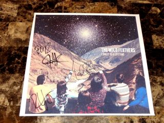 The Wild Feathers Rare Band Signed Promo Poster Lithograph Lonely Is A Lifetime