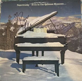 Roger Hodgson Signed Supertramp Even In The Quietist Moments Record Album