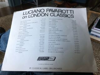Luciano Pavarotti signed On London Classics photograph 3
