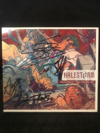 Autographed Halestorm - Reanimate: The Covers Ep (no Disc)