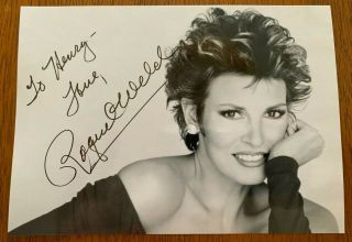 Raquel Welch Orig Hand Signed Autographed " To Henry " 5 X 7 Photo